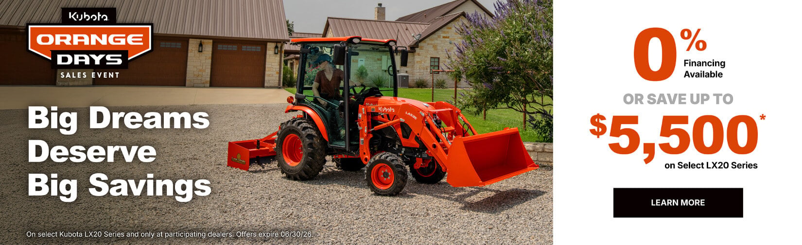 Kubota LX20 Series